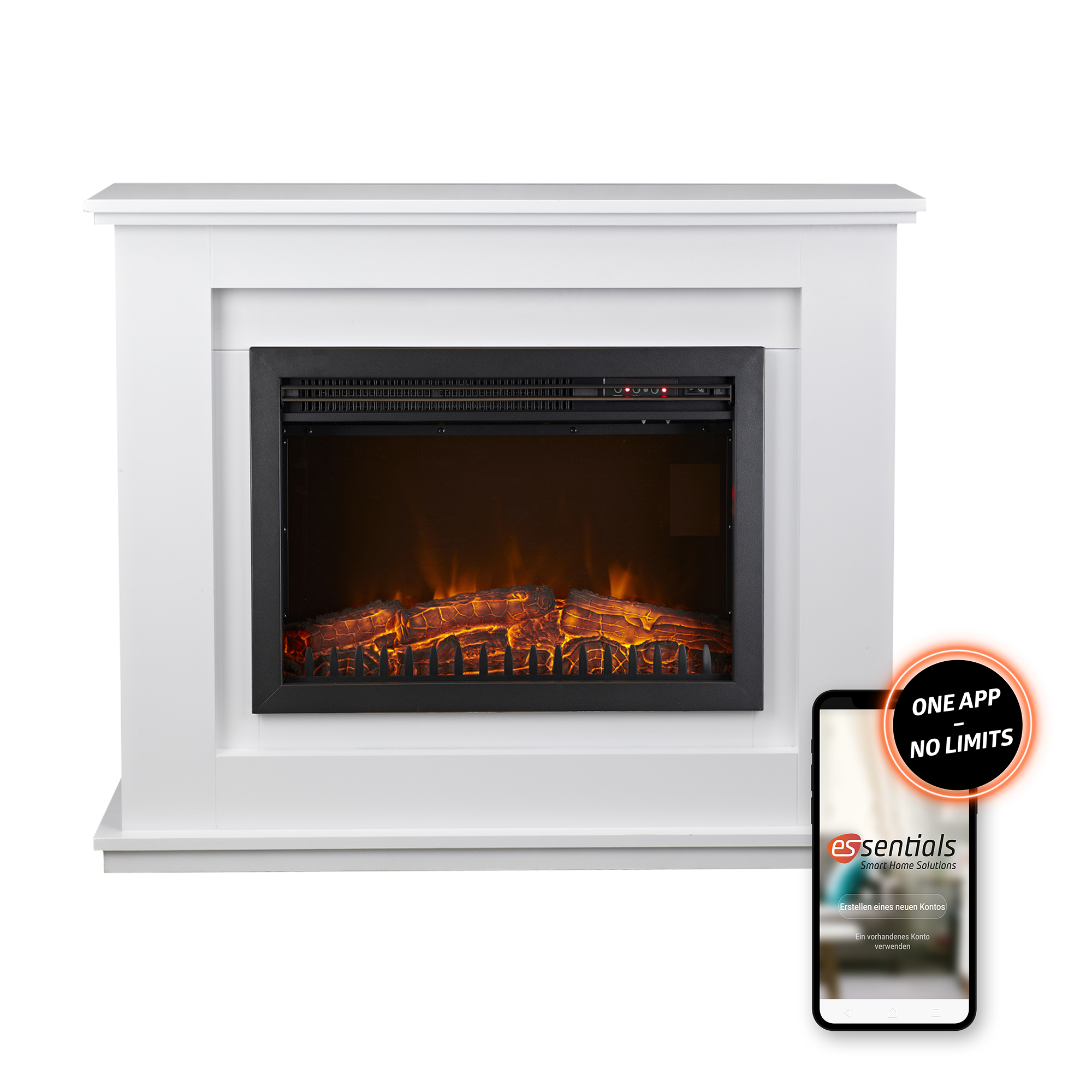 Smart Home Elektro-Kaminofen