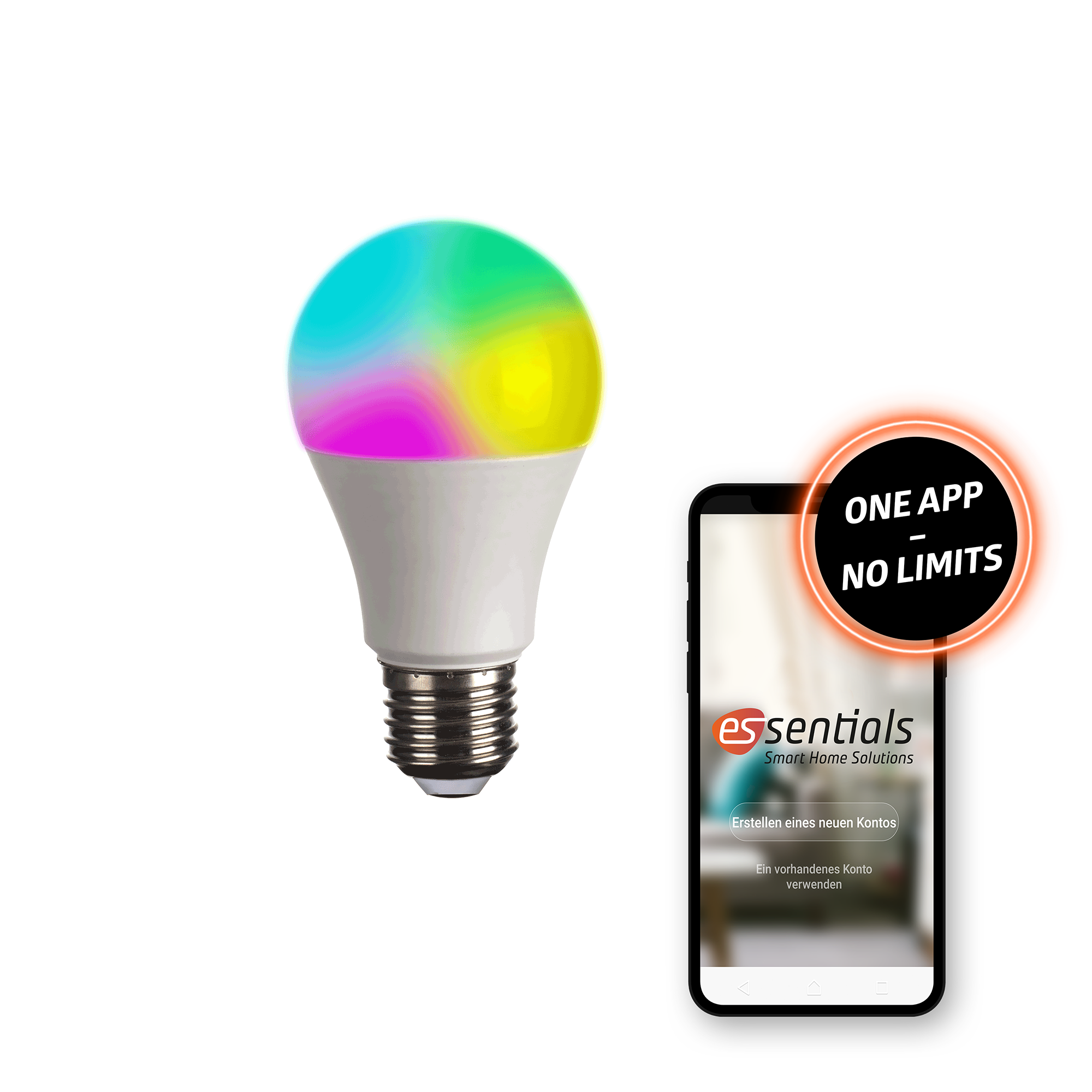 WLAN Glühbirne für Smart Home 10 W, Alexa kompatibel